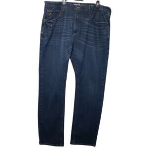ARIAT REBAR M4 Relaxed Boot Leg Jeans Med-Dark Wash Men's Size 42/36 *Tiny Snag
